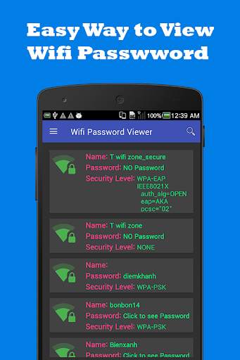 Wifi Password Viewer Donate No Ads screenshot 1