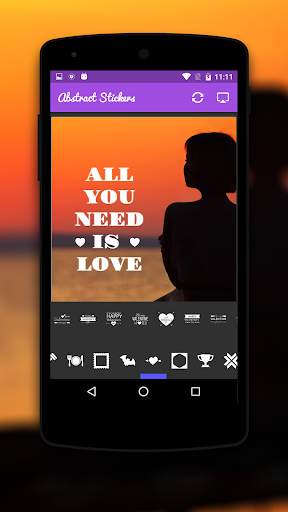 Text sticker on Photos: Make beautiful photos 1 تصوير الشاشة