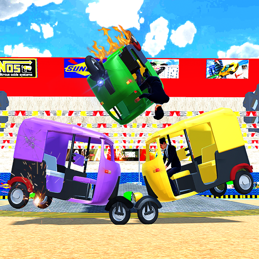 Derby Demolition Auto Wrickshaw Drive:TukTuk Crash icon