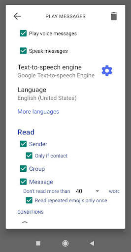 Notifications, Text-to-speech  screenshot 3