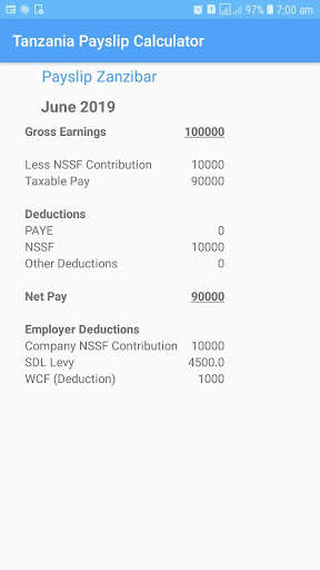 Tanzania Payslip Calculator screenshot 3
