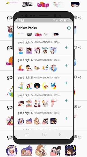 Good Night Sticker for whatsapp  WAStickerApps screenshot 2