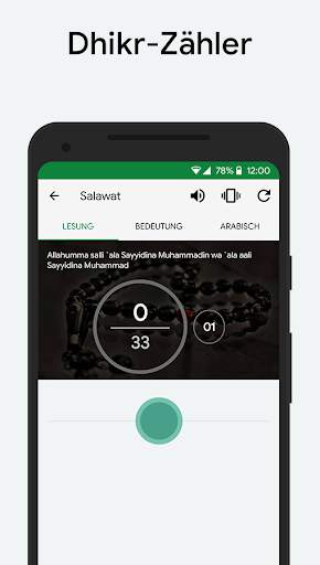 Muslim: Gebetszeiten, Qibla screenshot 4