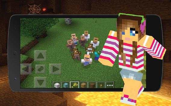 Girlfriend in Minecraft PE screenshot 2