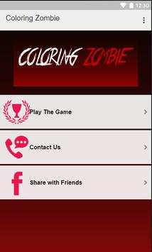 Coloring Zombie screenshot 1