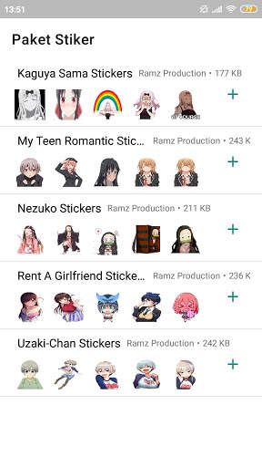 Cute Anime Sticker For WA screenshot 1