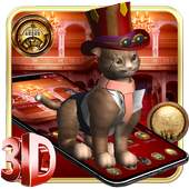 3D Steampunk Cute Cat Theme 1.1.3