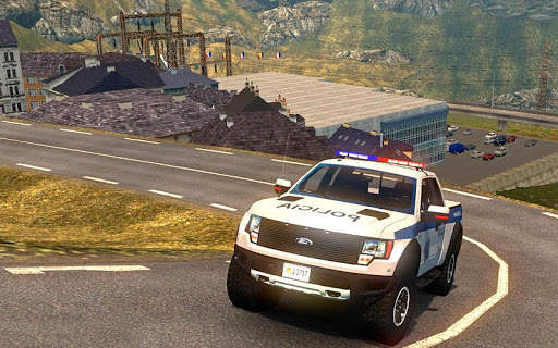 Police Car Spooky Stunt Parking: Extreme driving screenshot 3