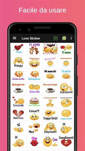 Amore adesivo - WAStickerApps screenshot 1