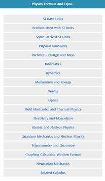Physics Formulas and Equations screenshot 1