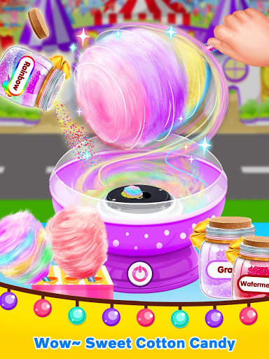 Street Food - Sweet Rainbow Cotton Candy Maker screenshot 3