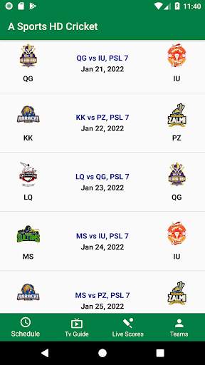 A Sports Live HD Cricket screenshot 1