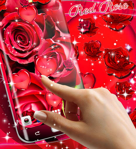 Red rose live wallpaper screenshot 8