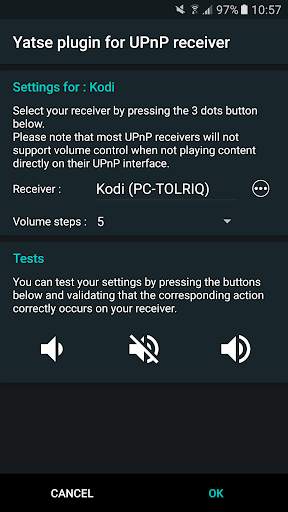 UPnP receiver plugin for Yatse screenshot 1