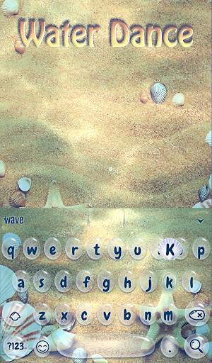 Water Dance Animated Keyboard   Live Wallpaper screenshot 2