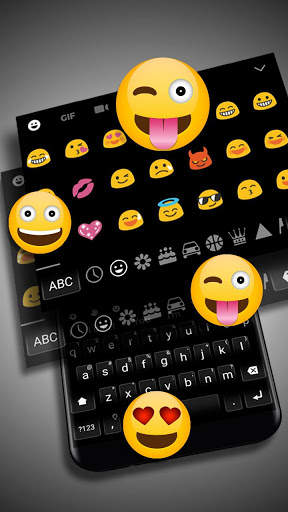 Classic Business Black White Keyboard Theme screenshot 3
