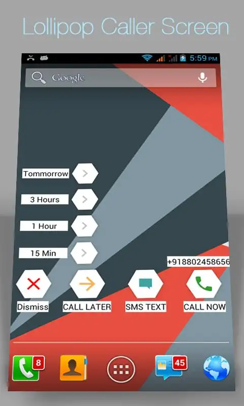 Lollipop Caller Screen (R) скриншот 2