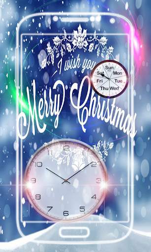 Christmas Clock Live Wallpaper screenshot 1