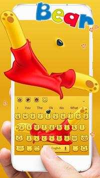 Cute bear Keyboard Theme screenshot 1