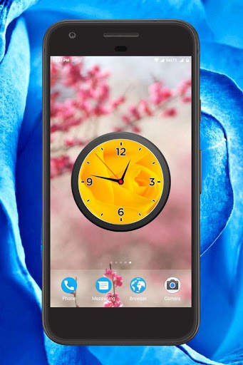 Rose Clock Live Wallpaper screenshot 2
