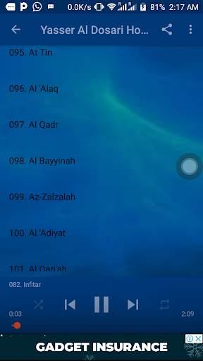 Yasser Al Dosari Holy Quran screenshot 12
