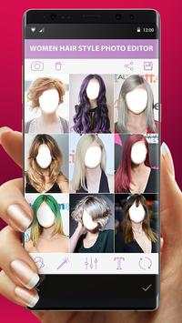 Women Hair Style Photo Editor Makeup Pro screenshot 8