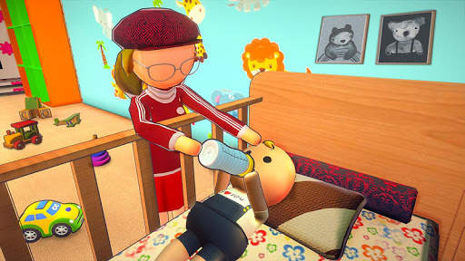 Stickman Babysitter Game - Dream Family Sim screenshot 1