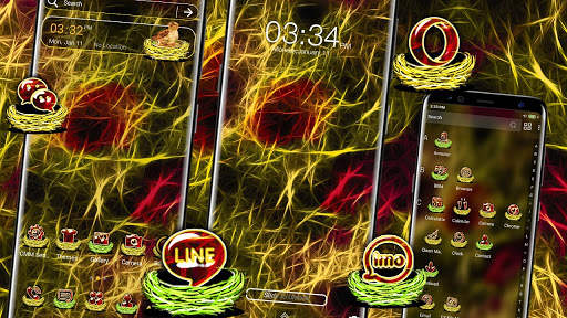 Fractal Neon Nest Launcher Theme screenshot 4