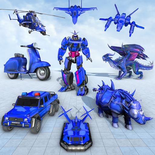 Rhino Robot Car Transform Jogo icon