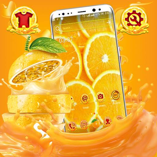 Orange Launcher Theme 1.6