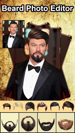 Beard Man Photo Editor: Hairstyle Mustache Salon screenshot 1