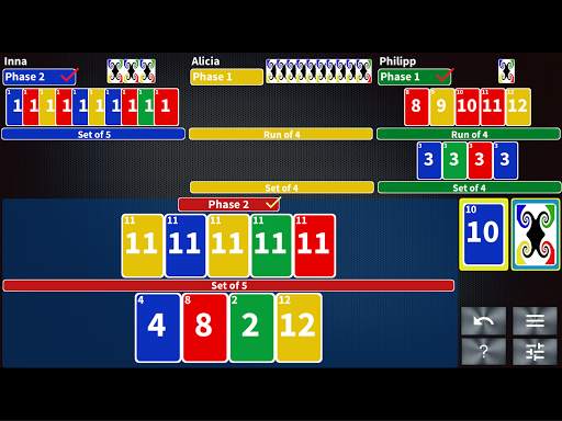Phase Rummy card game 4 تصوير الشاشة