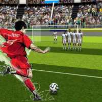 The king of the free kick -soccer logo