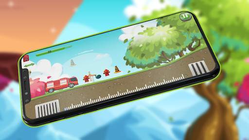 The Fire Truck :  mad hill racing screenshot 1