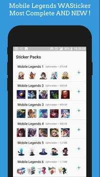Mobile For Legends WAStickerapps -Sticker Whatsapp screenshot 1