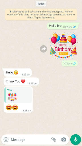 Happy Birthday Stickers for WA screenshot 1