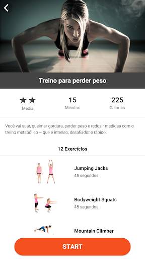 Treino de corpo inteiro (full body workout) screenshot 4