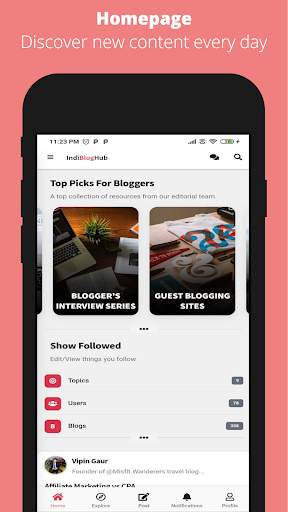 IndiBlogHub - Social Network f screenshot 1