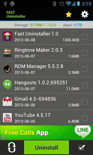 Fast Uninstaller 1 تصوير الشاشة