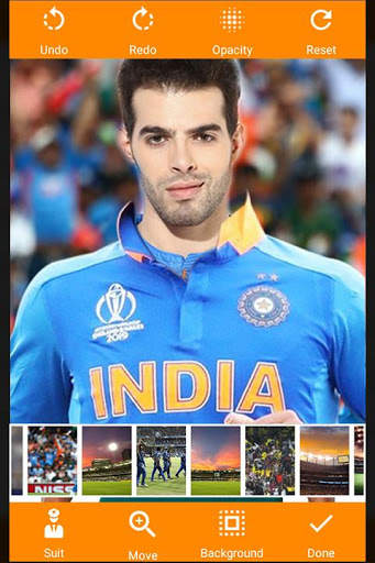 Cricket Photo suit   Editor : Worldcup 2020 4 تصوير الشاشة