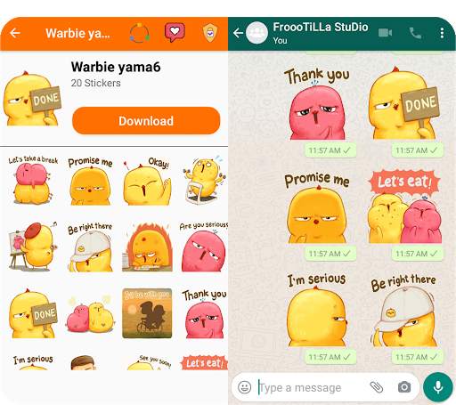🐥Cute Duck Stickers - WAStickerApps🐥 screenshot 2