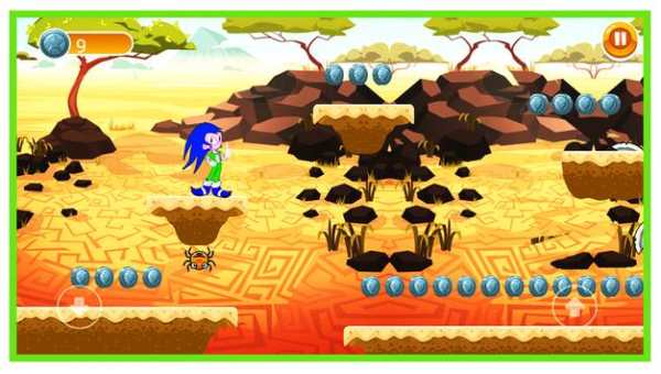 Spider Sonic 2D Classic Dash Run скриншот 4