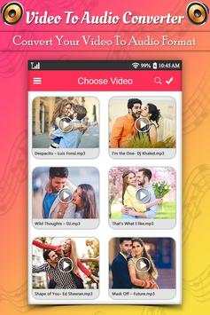 Video to Audio Converter:  Video to MP3 2 تصوير الشاشة