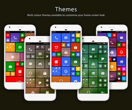 8.1 Metro Look Launcher - Lite - Theme, stylish screenshot 1