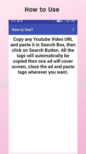 Youtube Tags screenshot 4