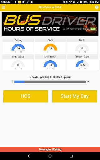 Bus Driver Hours of Service EL screenshot 1