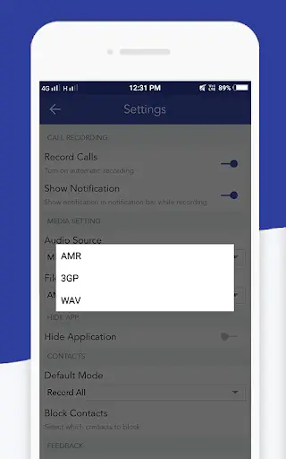 Auto Call Recorder : Hide App screenshot 5