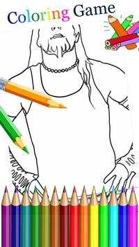 Coloring Page WWE स्क्रीनशॉट 3