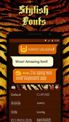 Gold Tiger Keyboard Theme screenshot 3