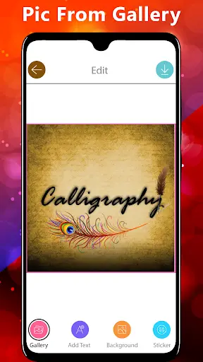 Calligraphy Font App screenshot 1